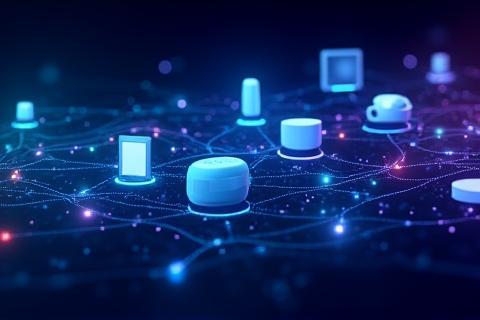 Interconnected smart devices forming a unified network.